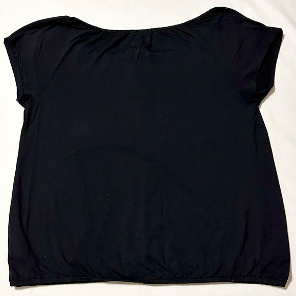 Old Navy Women’s S/S Black Bohemian Blouson Style Top - Large - Picture 12 of 16